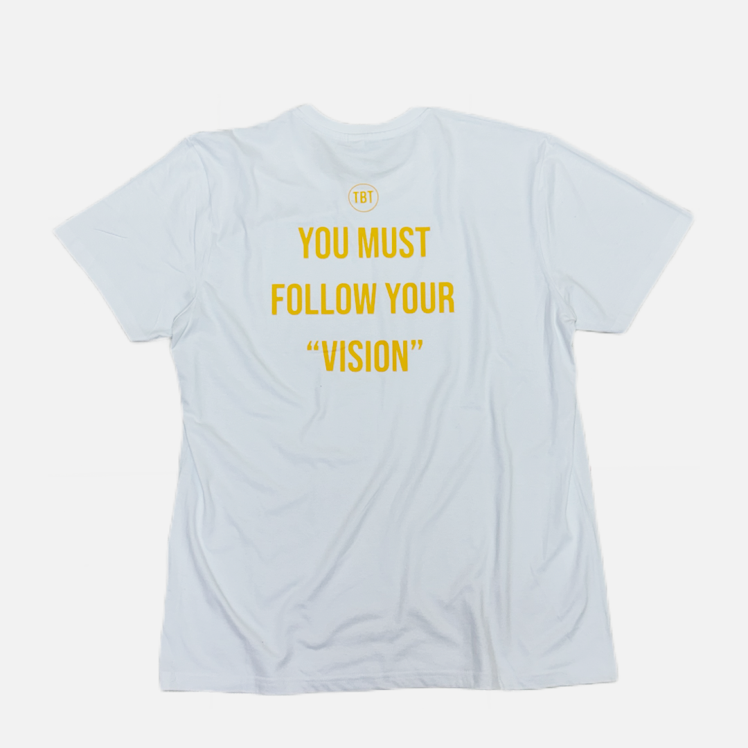 CAMISETA BLANCA “FOLLOW YOUR VISION”