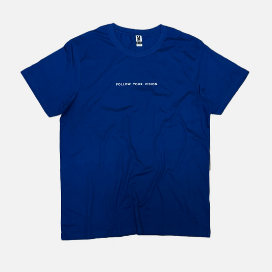 CAMISETA AZUL “FOLLOW YOUR VISION”