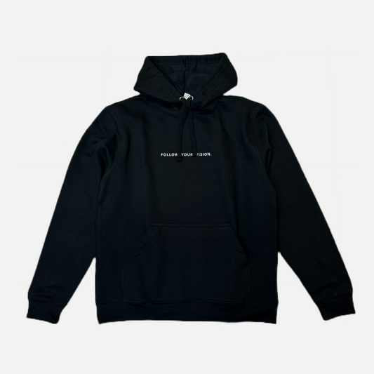 SUDADERA NEGRA “FOLLOW YOUR VISION”